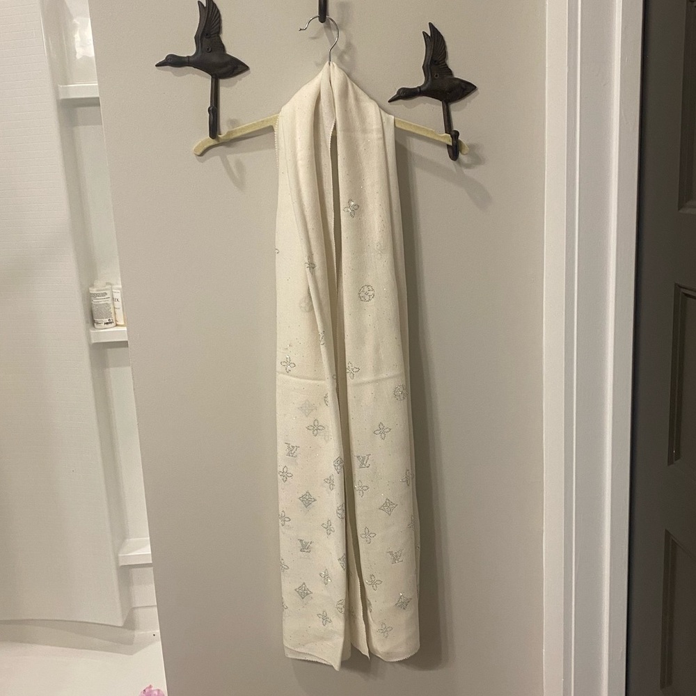 Louis Vuitton Cashmere Swarovski Crystal Scarf